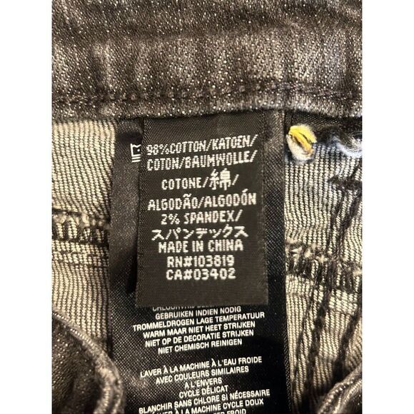 Harley-Davidson Women’s Distressed Bootcut Jeans Faded Black Size 8 (5474) - Picture 8 of 8